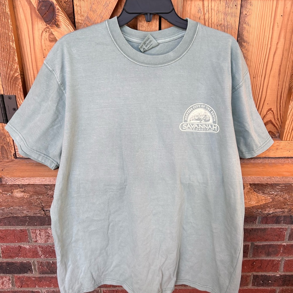 Men’s Savannah Georgia Short Sleeve Tee in greenish/gray, XL NWOT